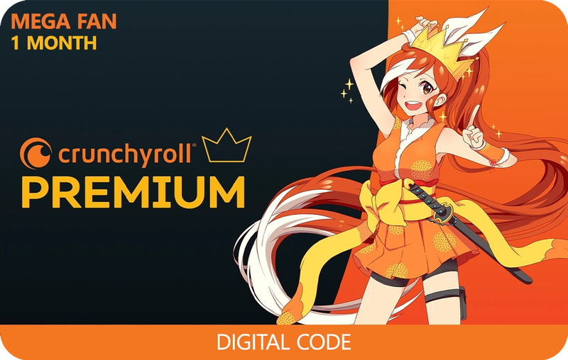 Crunchyroll Premium Mega Fan 1 Month Subscription