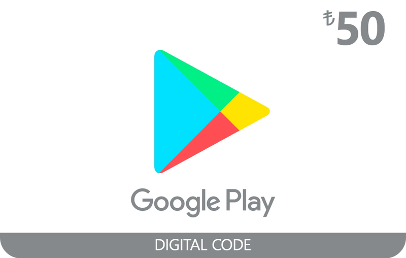 Google Play Gift Card 50 TRY Turkish